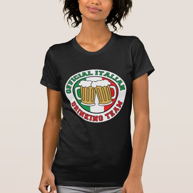 Italienskt dricksteam t-shirt (Framsida)