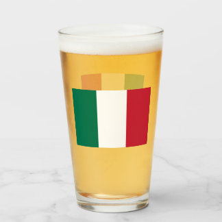 Italienskt Flagga Drinking Glass Glaskopp