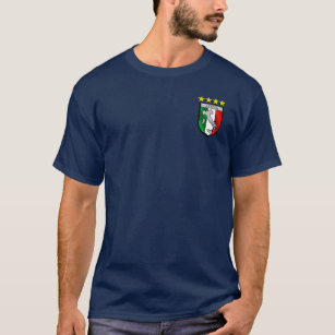 Italienskt flaggaemblememblem t-shirt