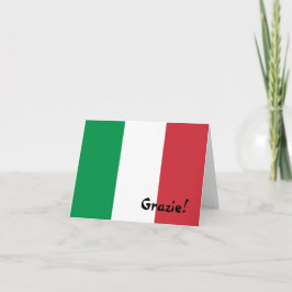 Italienskt flaggatack tack kort