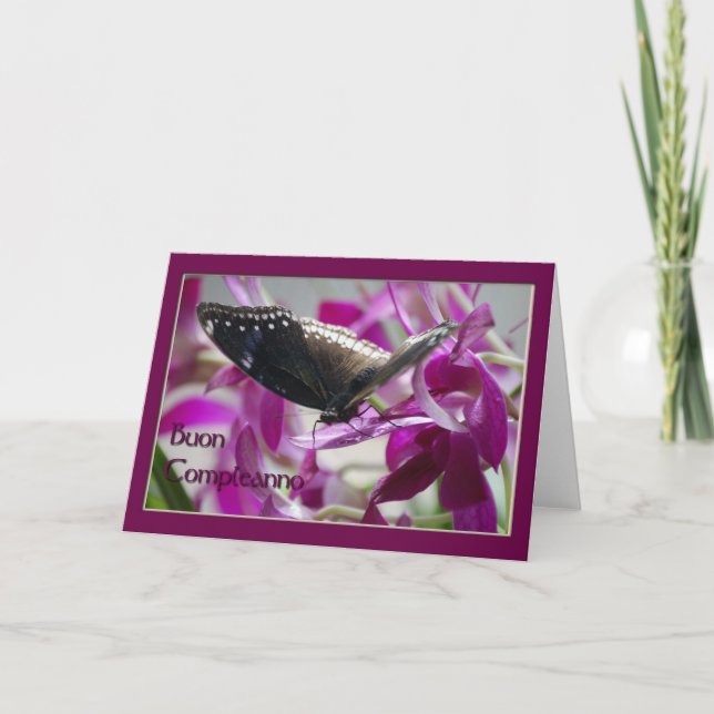Italienskt födelsedagskort kort (Framsida)