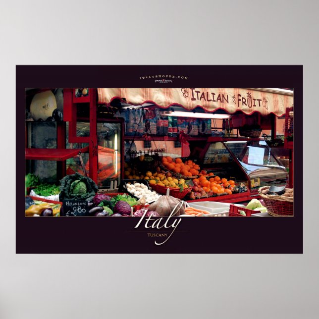 Italienskt fruktställ poster (Framsidan)