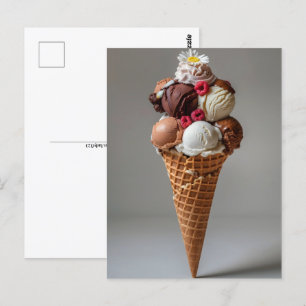 Italienskt gelato, Postcross Vykort