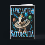 Italienskt hjärnröta meme La Vaca Saturno Saturnit Kort<br><div class="desc">Italienskt hjärnröta meme La Vaca Saturno Saturnita födelsedag</div>