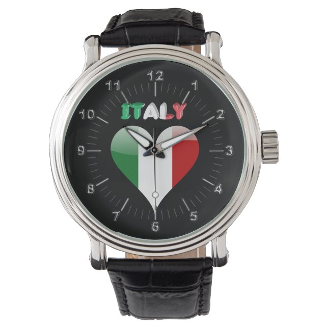 Italienskt hjärta armbandsur (Framsida)