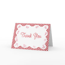 Italienskt inspirerad bröllopsfest med röd rutig t