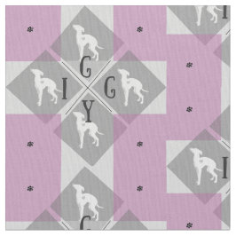 Italienskt Joann för vinthundhunddiamant tyg Iggy