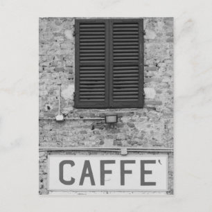 Italienskt kafé vykort