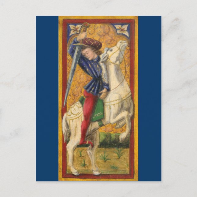 Italienskt Knight vykort (Framsida)