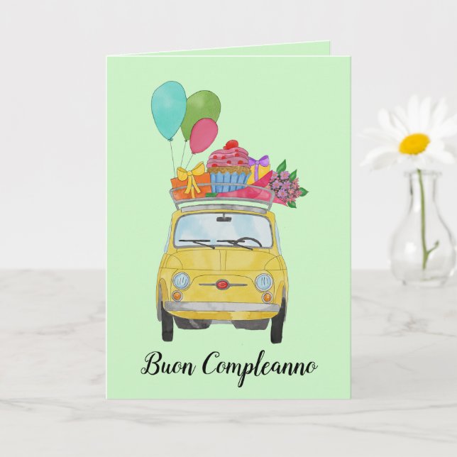 Italienskt kort för rekreationsfiat 500 (Liten växt)