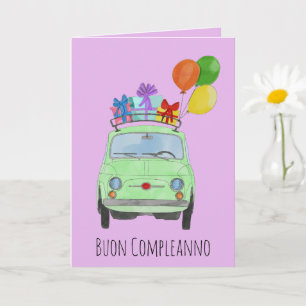 Italienskt kort för rekreationsfiat 500