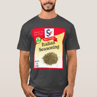 Italienskt kryddmix kryddgrupp kostym familj match t shirt