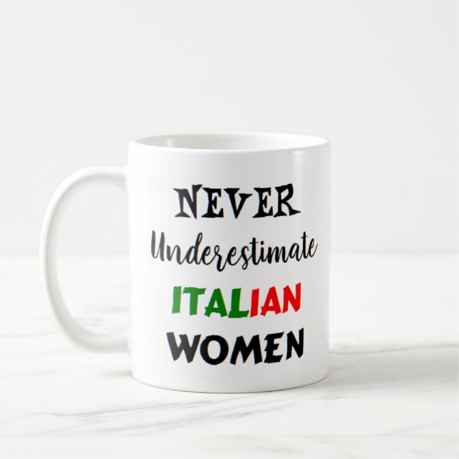 Italienskt kvinnokaffe mugg (Vänster)