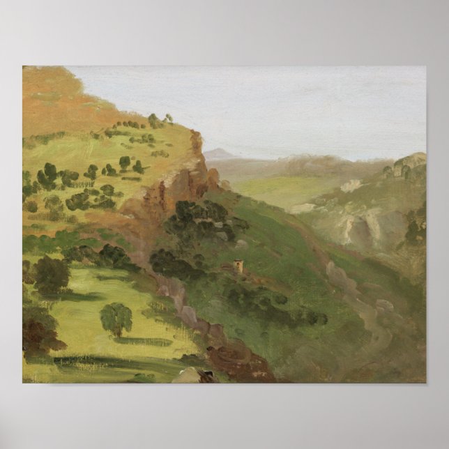 Italienskt landskap - Thomas Cole Art Print Poster (Framsidan)