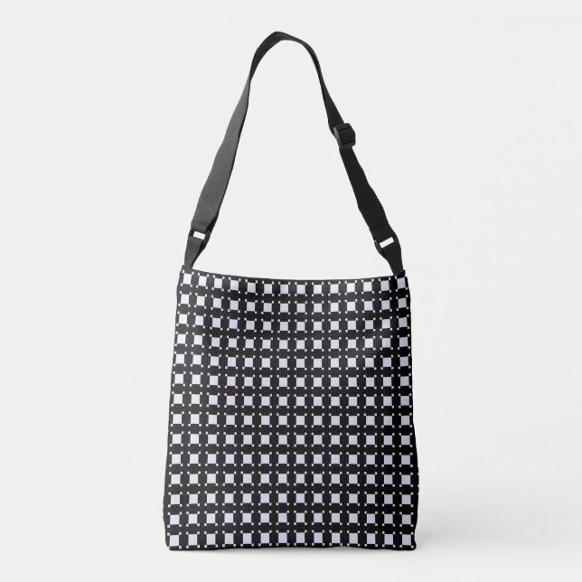 Italienskt Light Houndstooth Mode Crossbody Bag Axelväska (Baksida)
