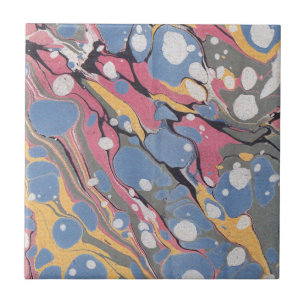 Italienskt marmormönster för blått kakelplatta