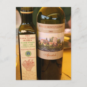 Italienskt ~ Olja & Vin Vykort