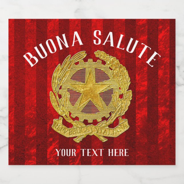 Italienskt ölmärke ölflaska etikett (Singel etikett)