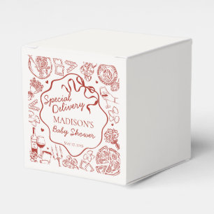 Italienskt pastaspecial leverans baby shower presentaskar