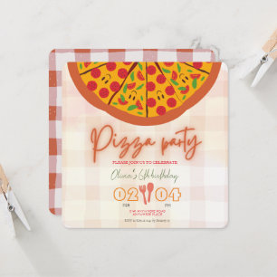 Italienskt pizza-tema varje år inbjudningar