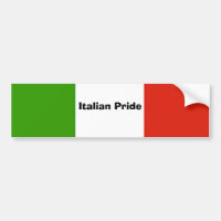 Italienskt Pride Bumper Sticker