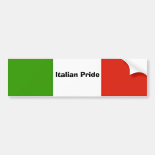 Italienskt Pride Bumper Sticker Bildekal