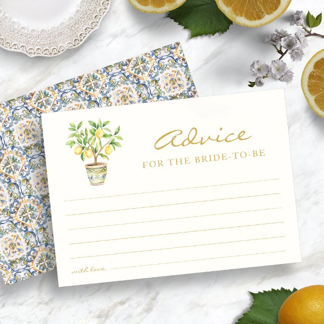 Italienskt rådgivningskort inbjudningar (Italian Advice Card
)