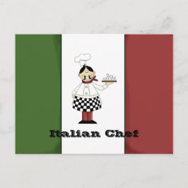 Italienskt recept nr 7-receptkort vykort