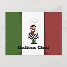Italienskt recept nr 8-receptkort vykort