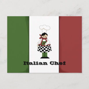 Italienskt recept nr 8-receptkort vykort