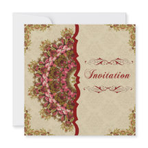 Italienskt renaissanceträdgårdfölje - inbjudningar