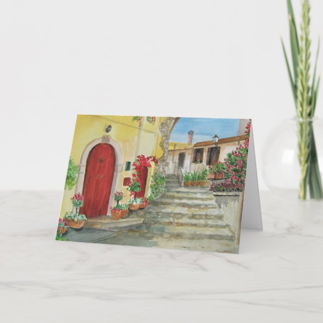 Italienskt säsongskort helgkort (Framsida)