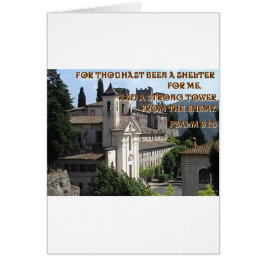 Italienskt slott i Mandela, Italien Hälsningskort