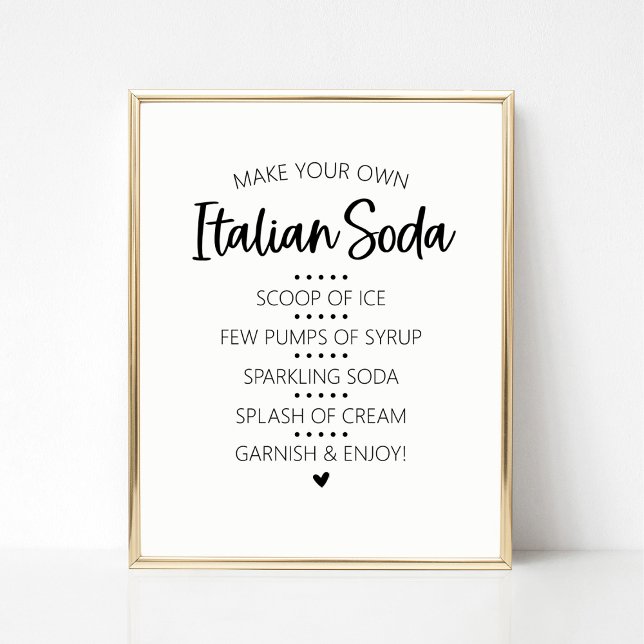 Italienskt Soda Pub-tecken Poster (Skapare uppladdad)