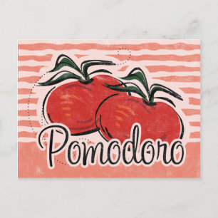 Italienskt Tomato Recipe-kort Vykort