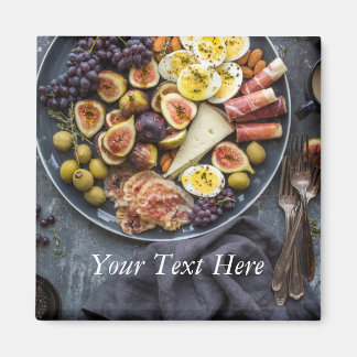 Italienskt urval av livsmedel magnet