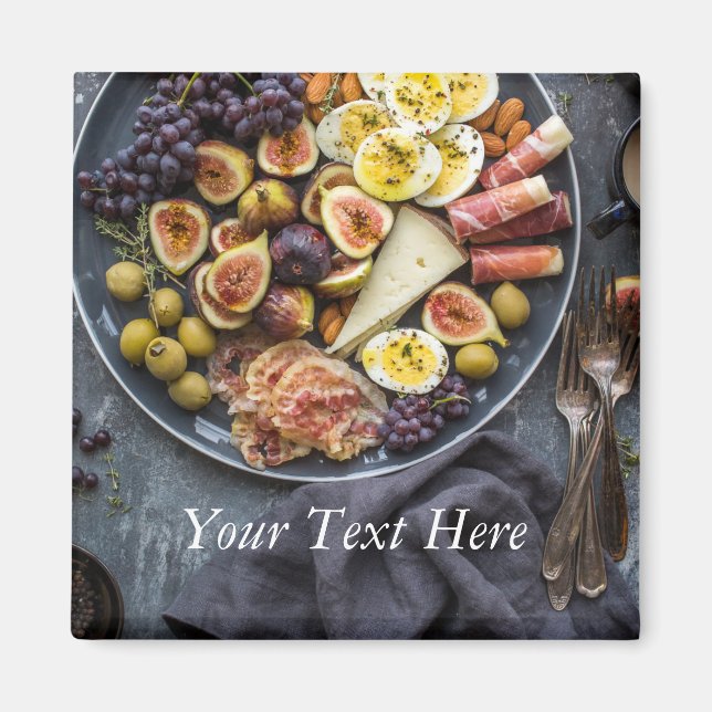 Italienskt urval av livsmedel magnet (Framsidan)