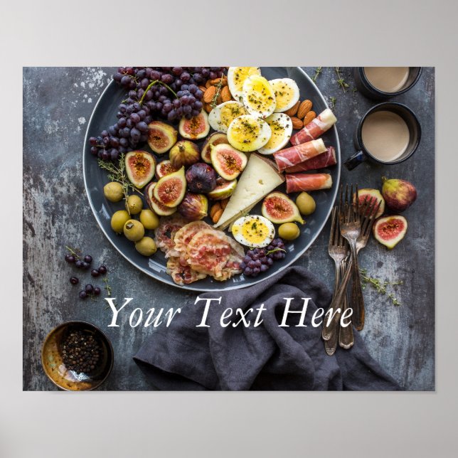 Italienskt urval av livsmedel poster (Framsidan)