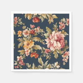 Italienskt vackert Blommönster Pappersservett
