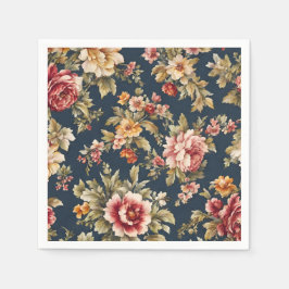 Italienskt vackert Blommönster Pappersservett