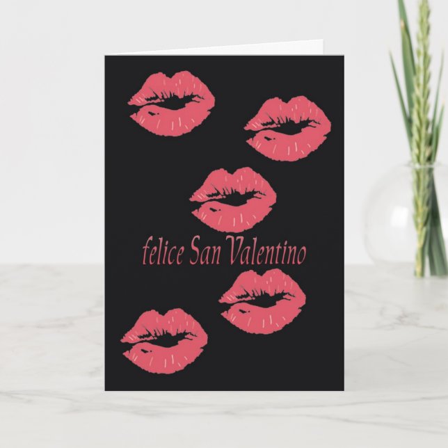 Italienskt Valentinkort Helgkort (Framsida)