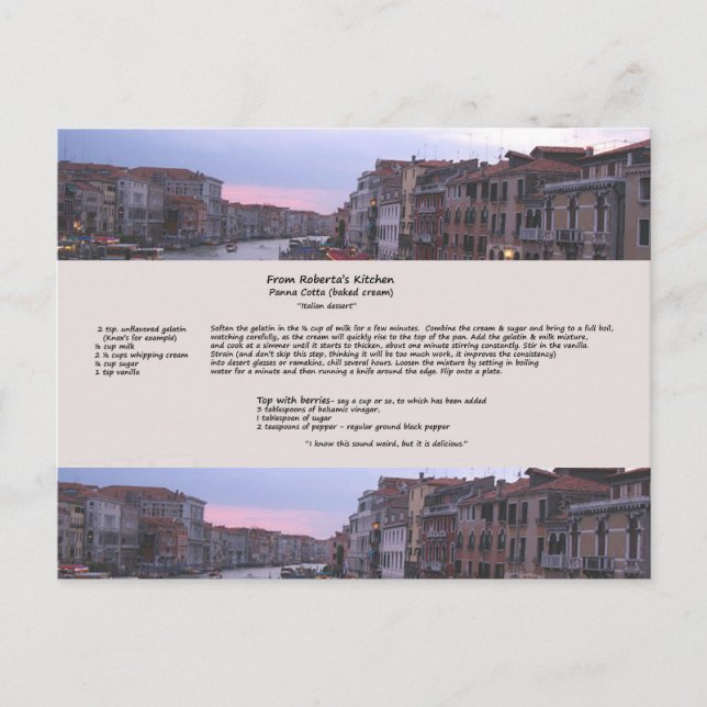 Italienskt vykort för eftermarknadsmottagare (Framsida)