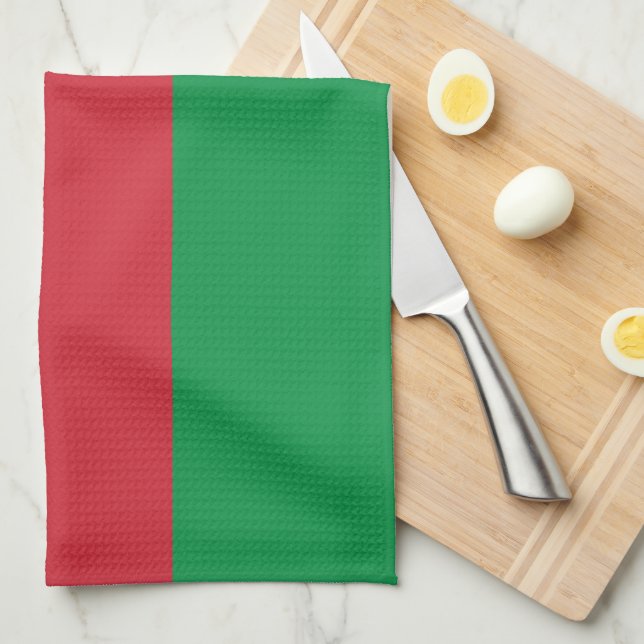 Italienslättflagga Kökshandduk (Vikt i Fjärdedel)