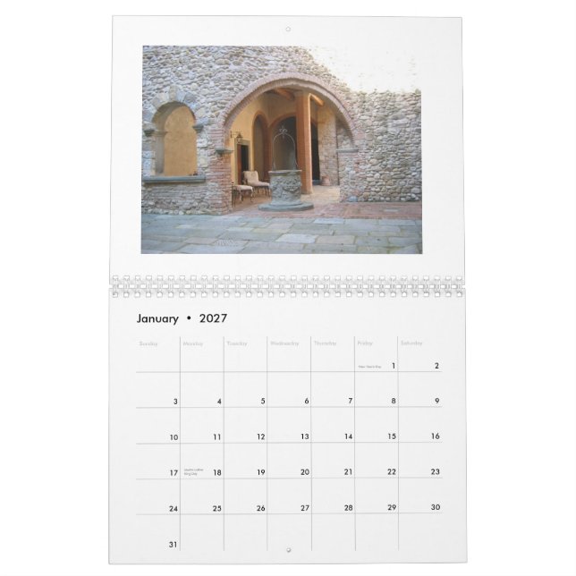 Italiensmak och reser 2009 kalender (Jan 2027)