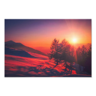 italiensoluppgångbild fototryck