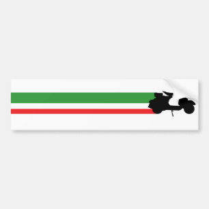 Italiensparkcykeln görar strimmig bildekal