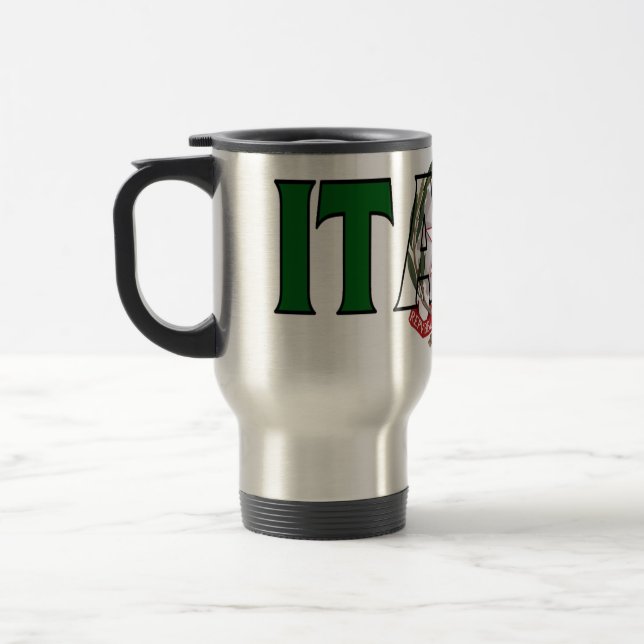 Italientravel mug resemugg (Vänster)