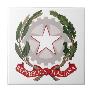 Italienvapensköld Kakelplatta
