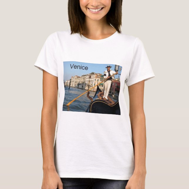 ItalienVenedig gondol (St.K) Tee Shirt (Framsida)