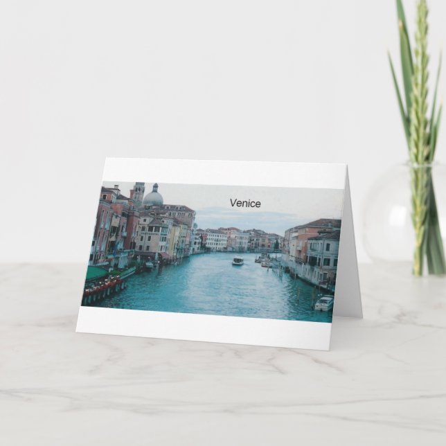 ItalienVenedig storslagen kanal (St.K) Kort (Framsida)
